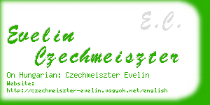 evelin czechmeiszter business card